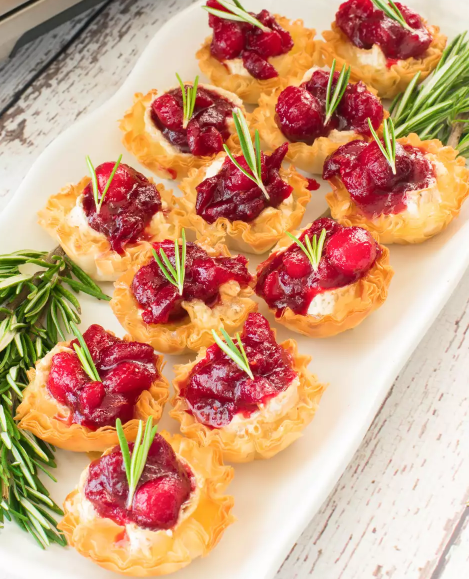 Air Fryer Cranberry Brie Canapés