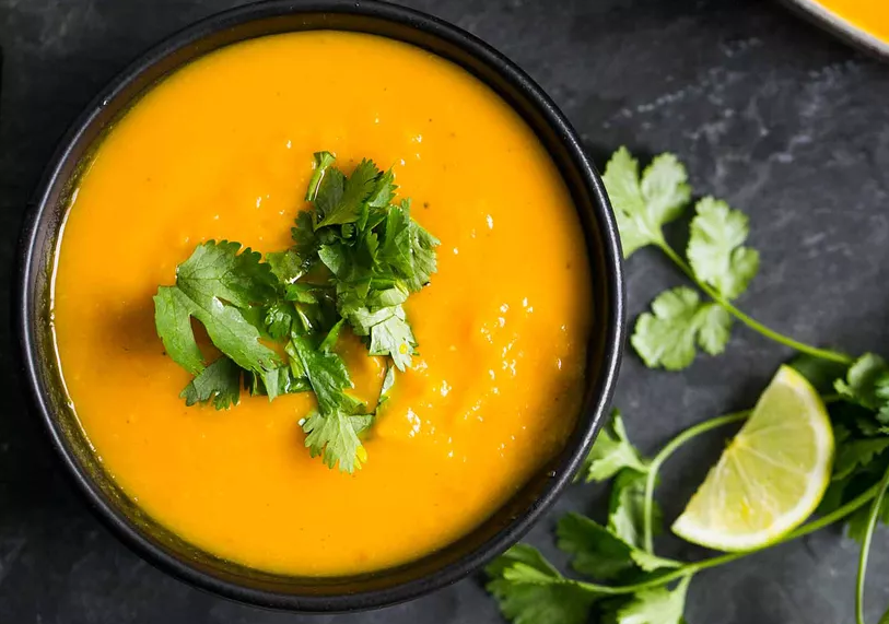 Roasted Kabocha Squash Soup