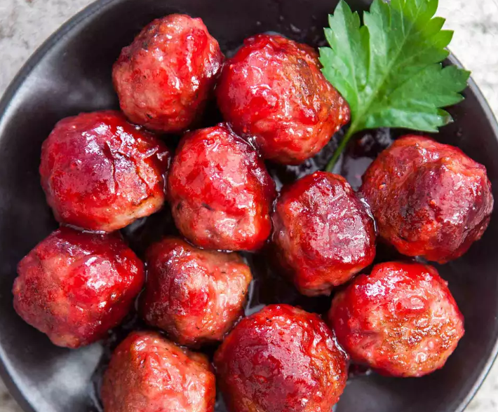 Cranberry Glazed Meatballs