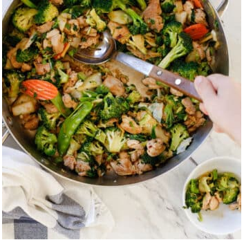 Garlicky Ginger Chicken Stir Fry {a.k.a. The Easiest Stir-Fry You’ll Ever Make!}