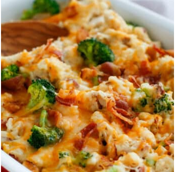 Baked Potato Chicken and Broccoli Casserole