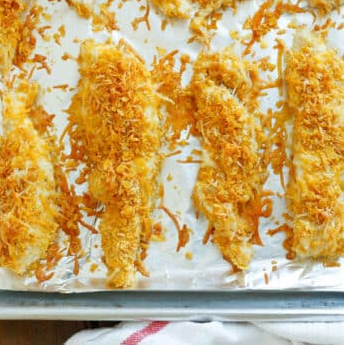 Crispy Cheddar Chicken inspired by The Dairy Good Cookbook