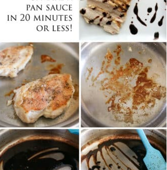 How to cook chicken, deglaze a pan, and make a pan sauce in 20 minutes or less!