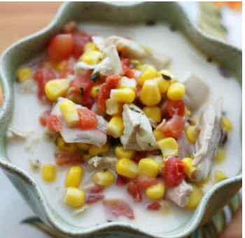 Creamy Mexican Chicken and Corn Soup