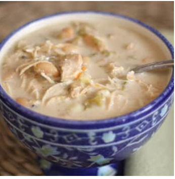 Chicken, White Bean and Green Chile Corn Chowder