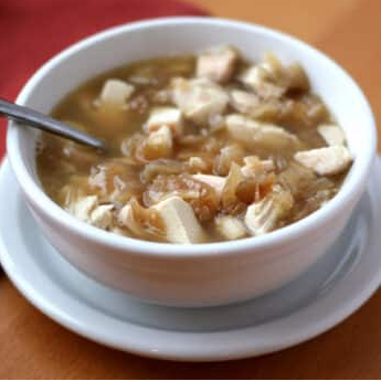 Carmelized Onion Chicken Soup