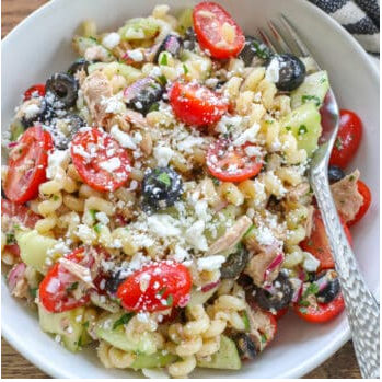 Mediterranean Tuna Pasta Salad