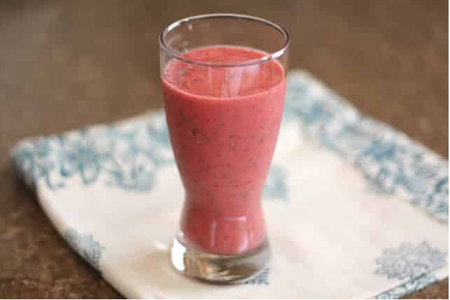 Orange Raspberry Banana Chia Smoothie