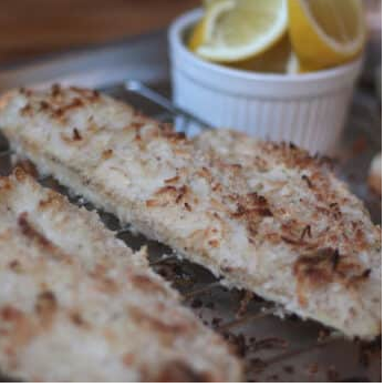 Coconut Almond Crusted Haddock