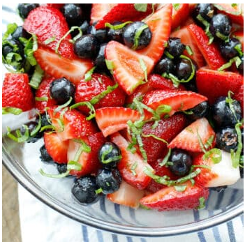 Balsamic and Basil Berry Salad