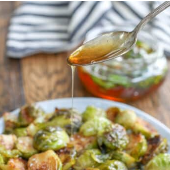 Roasted Brussels Sprouts with Jalapeño Honey