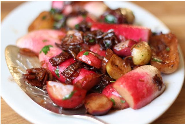 Braised Spring Radishes