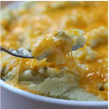 Cheesy Mashed Potatoes with Green Chile