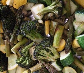 Roasted Asparagus, Broccoli and Summer Squash