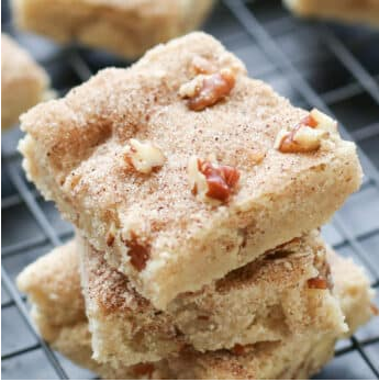 Cinnamon Pecan Shortbread Bars