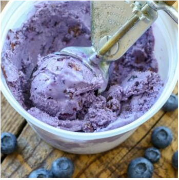 Blueberry Chocolate Chunk Ice Cream