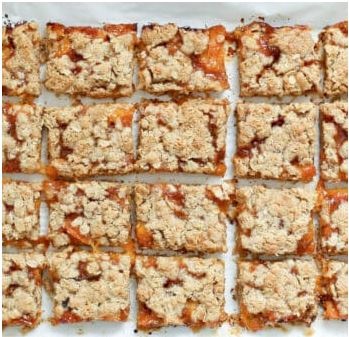 Apricot Crisp Bars {traditional and gluten free recipes}