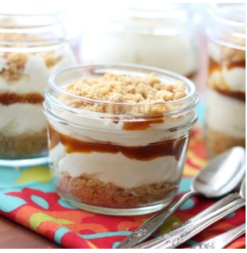 No Bake Caramel Cheesecake Mousse