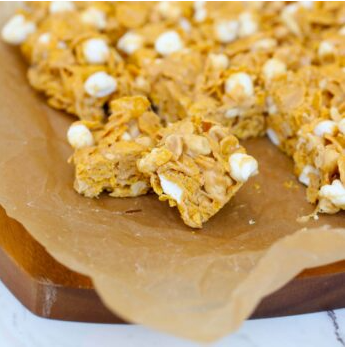 Chewy Peanut Butter Marshmallow Cereal Bars