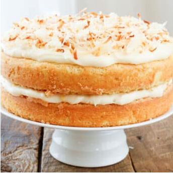 Pineapple Cake with Coconut Frosting