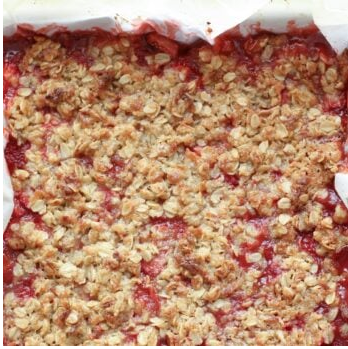 Strawberry Coconut Crisp Bars {traditional and gluten free recipes included}