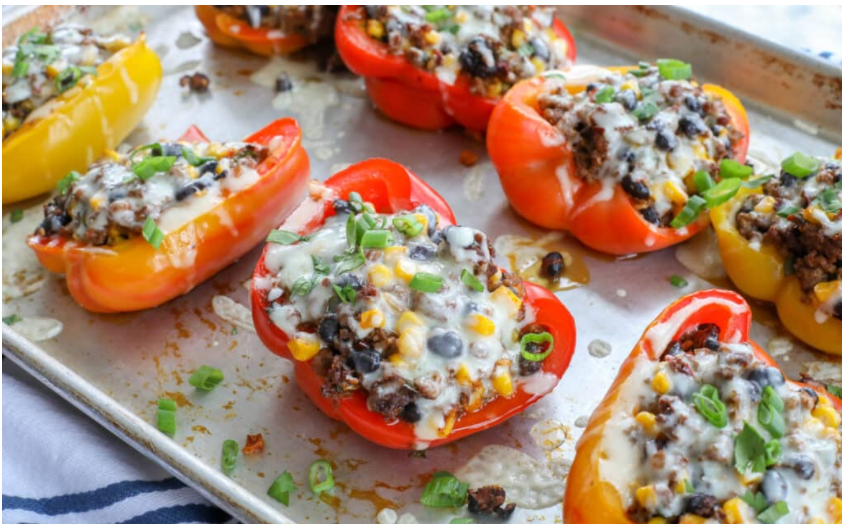 Spicy Mexican Stuffed Bell Peppers