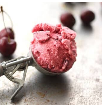 Roasted Cherry Frozen Yogurt