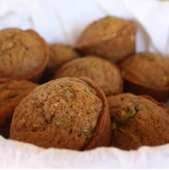 Brown Sugar Spice Zucchini Muffins