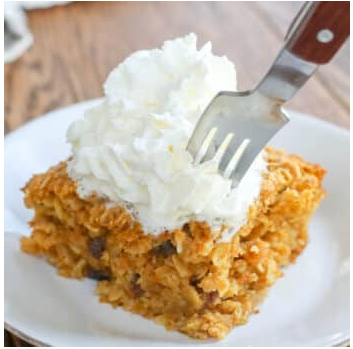 Pumpkin Spice Baked Oatmeal