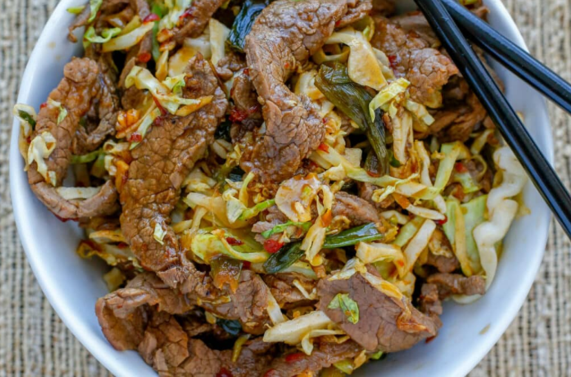 Mongolian Beef with Noodles