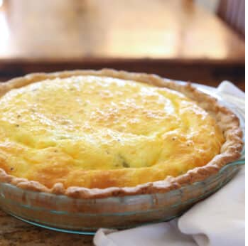 Green Chile Quiche