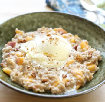 Peaches and Cream Oatmeal