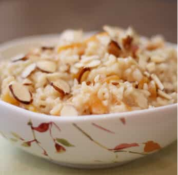 Apricot Brown Rice Pudding