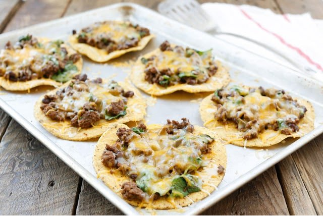 Beef, Black Bean, and Spinach Tostadas