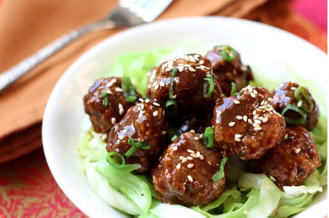 Saucy Asian Meatballs