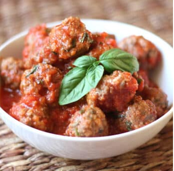 Baked Italian Herb and Parmesan Meatballs