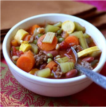 Italian Vegetable Soup with Summer Squash