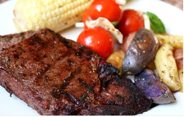 Grilled Steak and Corn