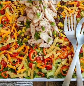 Southwest Chicken Salad with Spicy Ranch Dressing